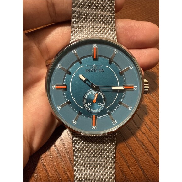 Invicta Vintage Model 29153 52mm Blue/Orange Dial main image 6